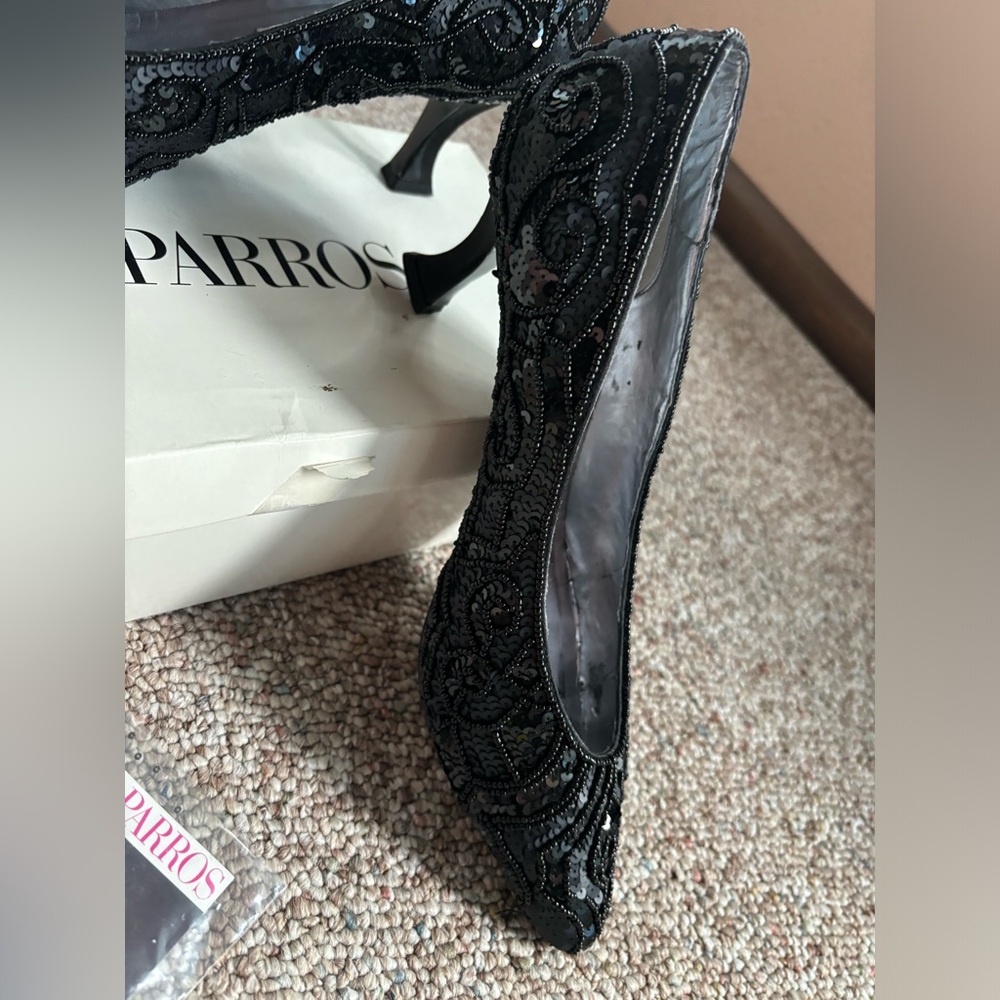Black sequin Caparos size 9.5 shoes